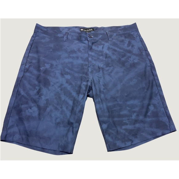TravisMathew Other - TravisMathew Performance Stretch Golf Shorts Mens Size 38 Blue Tonal Cloud Print